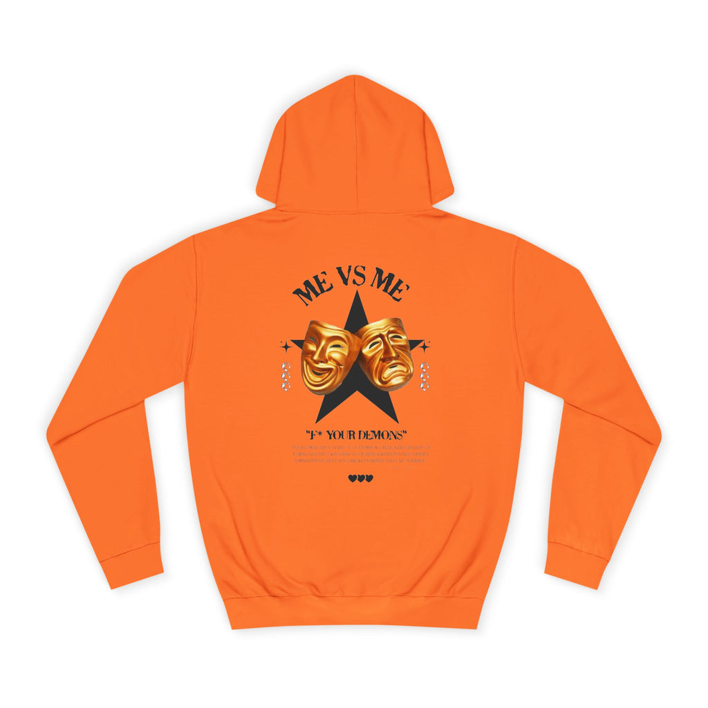 Unisex College Hoodie with Artistic Design, Cozy Casual Wear, Perfect for College Students, Gift for Friends, Vibrant Graphic Sweatshirt