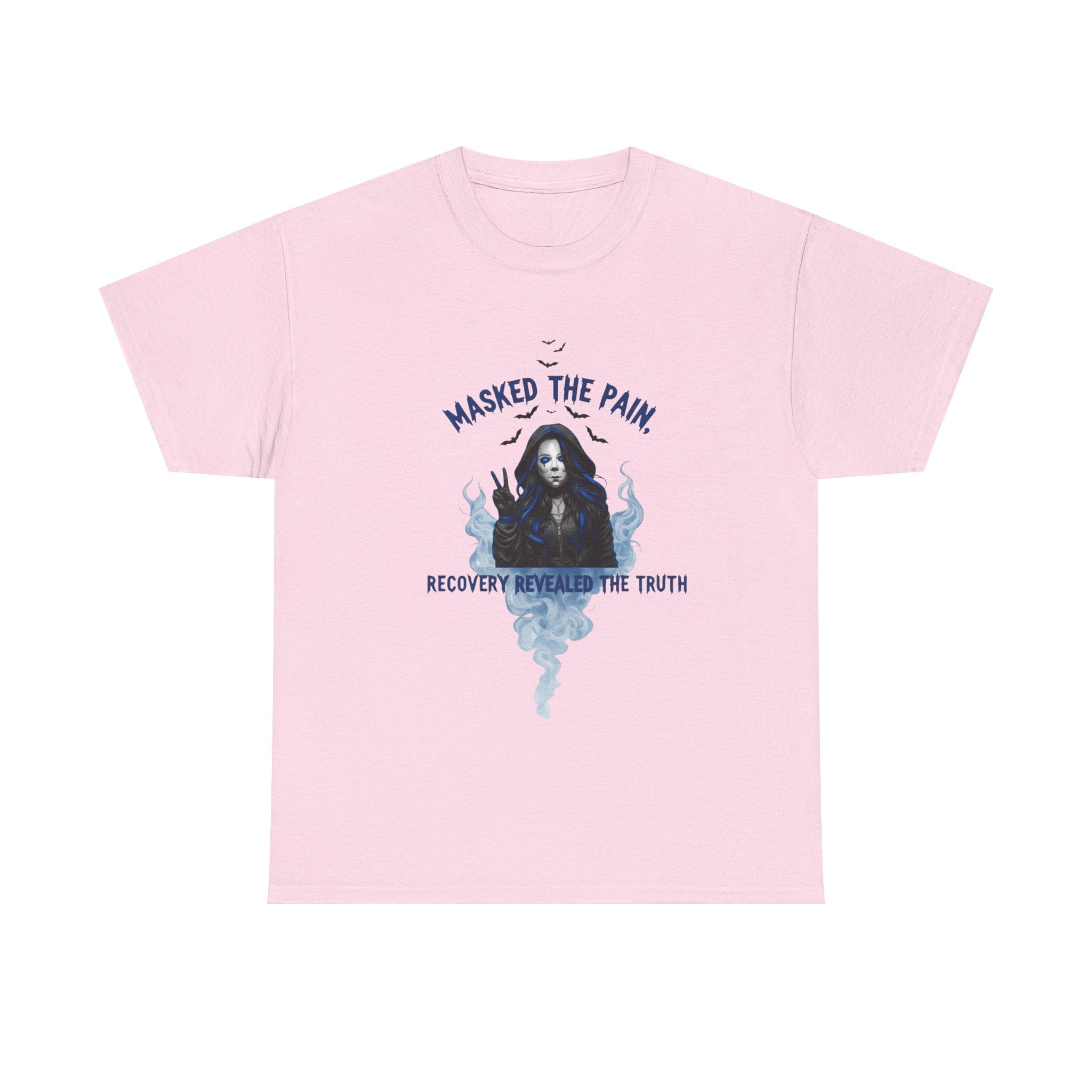 Recovery-Themed Unisex Heavy Cotton Tee – Masked The Pain, Gift for Mental Health Awareness, Comfortable Casual Wear, Support Recovery [...]