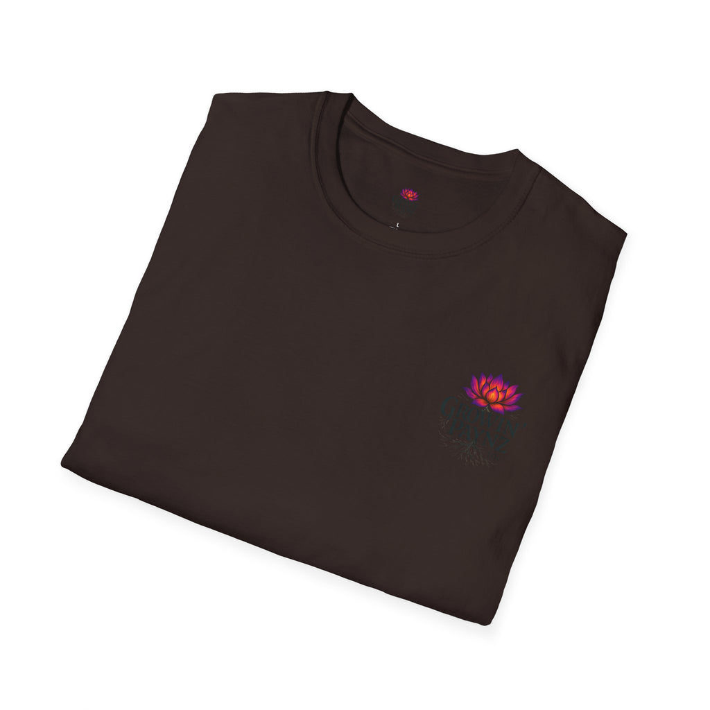 (DESIGN PRINT ON BACK)  Half Broken Heart T-Shirt, Unisex Softstyle Tee, Casual Wear, Gift for Friends, Popular Teen Apparel, Heartbreak Merch