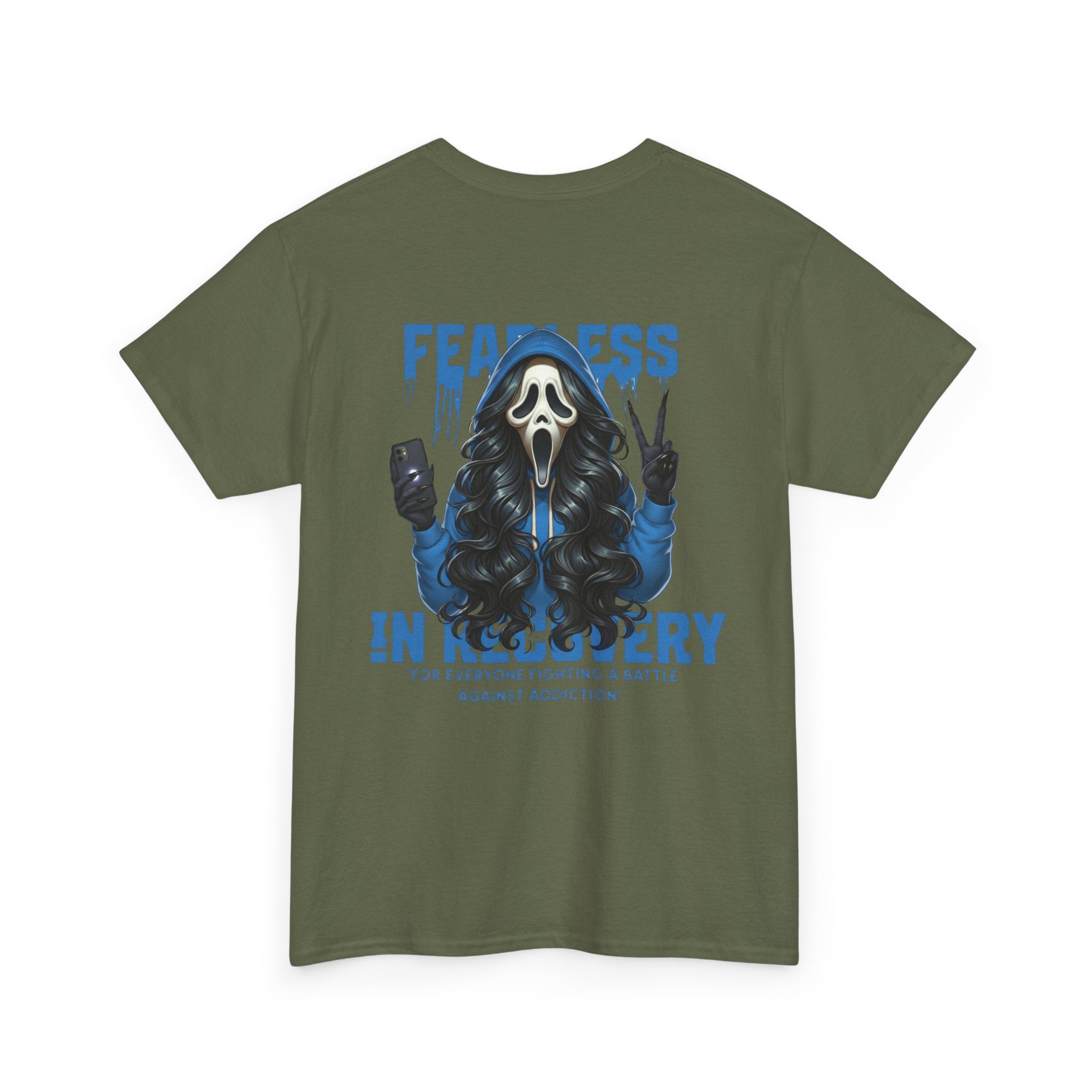 (DESIGN ON BACK) Fearless in Recovery Unisex Heavy Cotton Tee, Inspirational T-Shirt for Addiction Support, Recovery Awareness Shirt, Gift for Recovery [...]