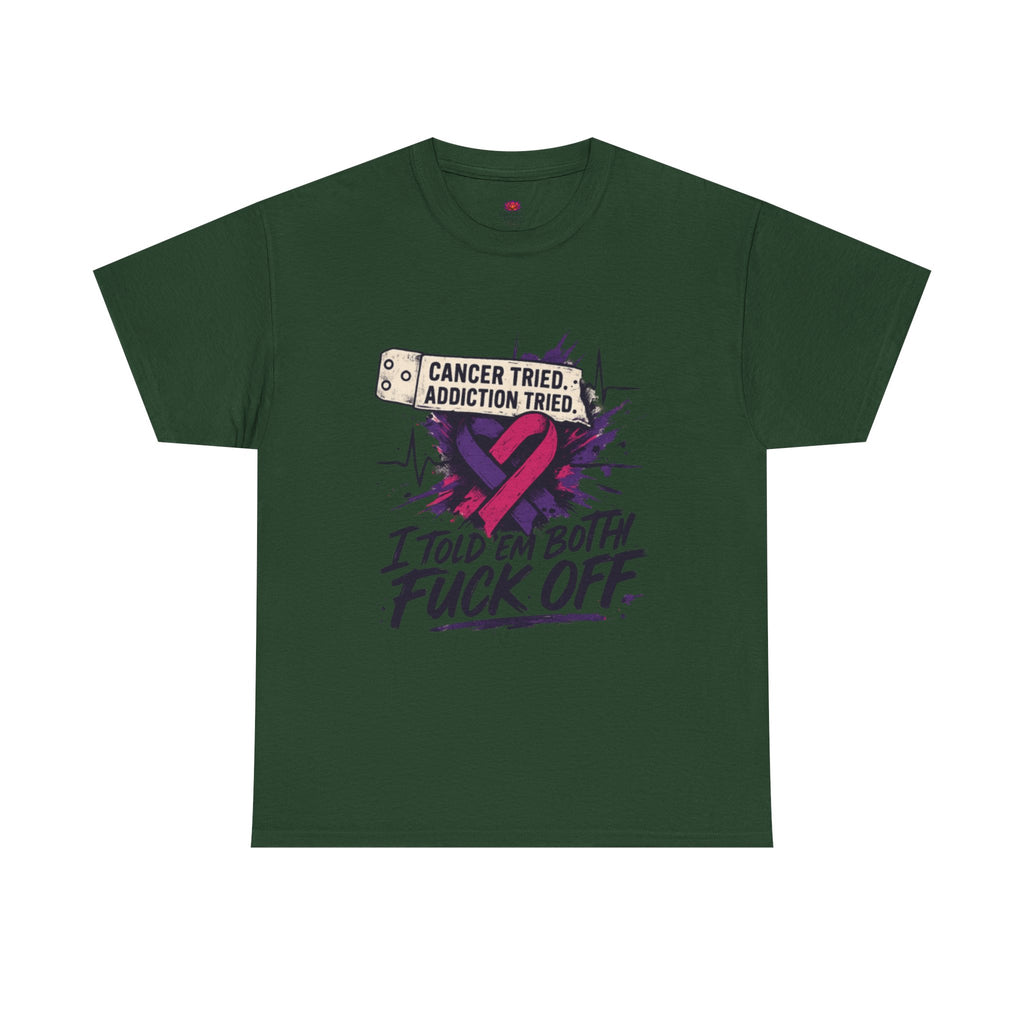 Unisex Heavy Cotton Tee with Bold Statement Design | Supportive Gift for Survivors, Casual Wear, Awareness Events, Everyday Comfort, [...]