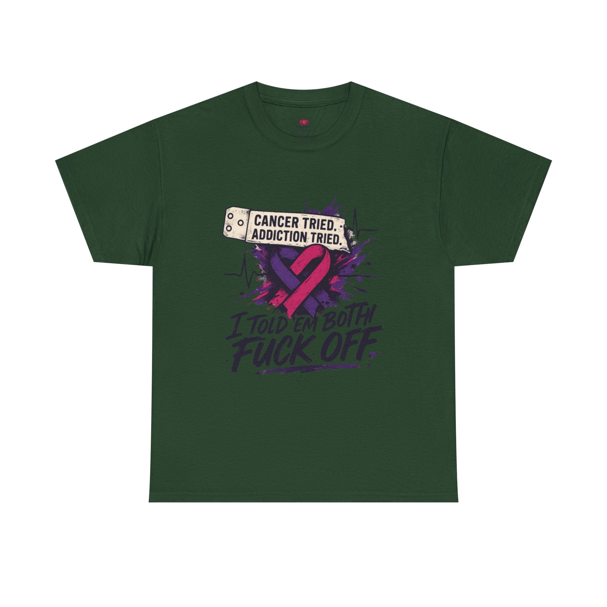 Unisex Heavy Cotton Tee with Bold Statement Design | Supportive Gift for Survivors, Casual Wear, Awareness Events, Everyday Comfort, [...]