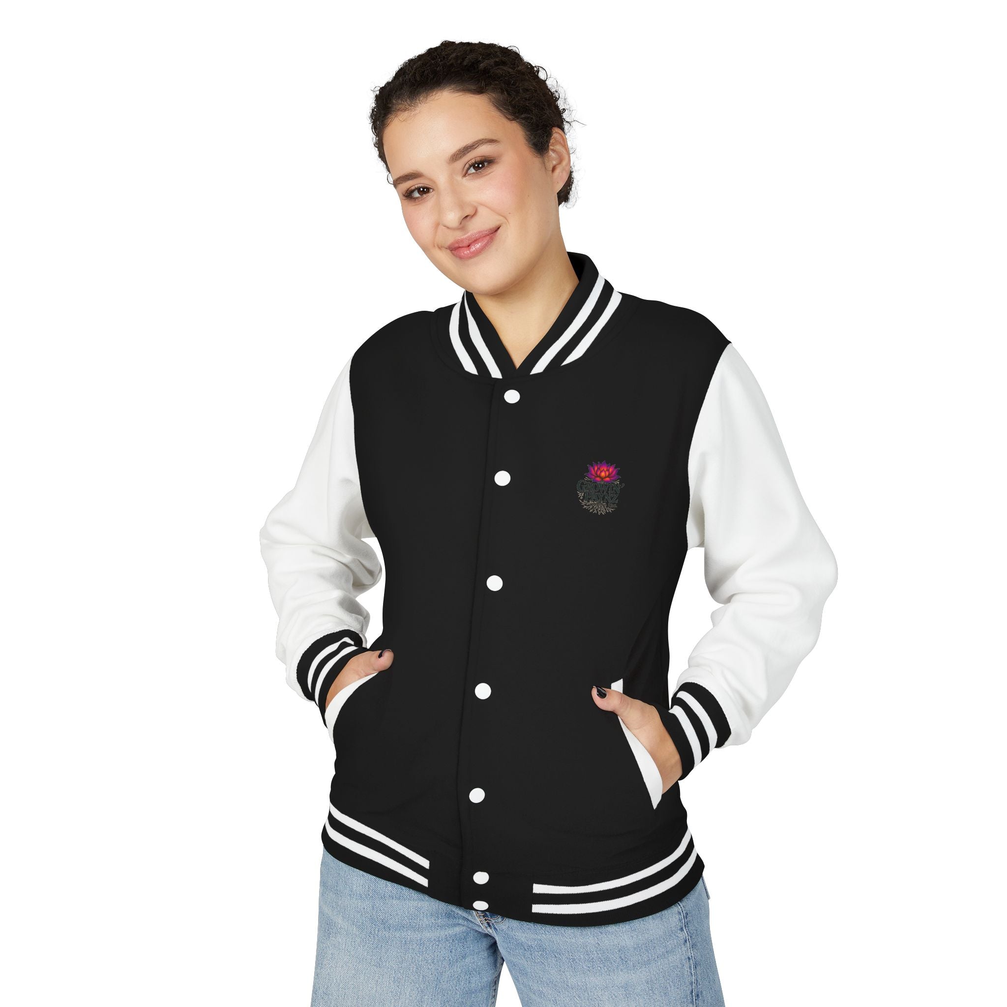 Healing Like a Mother Letterman Jacket, Unisex Varsity Jacket, Trendy Outerwear, Gift for Moms, Stylish Letterman for Her, Casual [...]